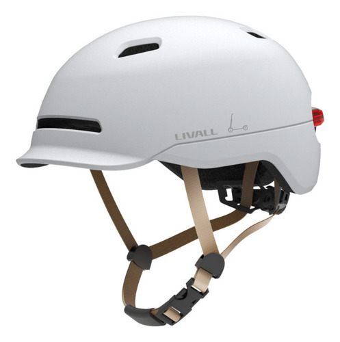 Casco Inteligente Led C20 Talla L Blanco