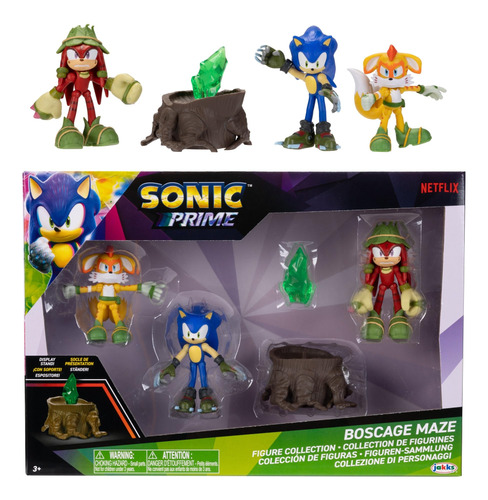 Sonic Prime - Figuras De 2.5  Multipack - Wave 3 - Bos Cage