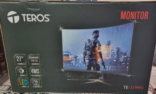 Imagen 2 de 3 de Monitor Teros Te-3199n 27' Ips Curvo 75hz 4ms Full Hd