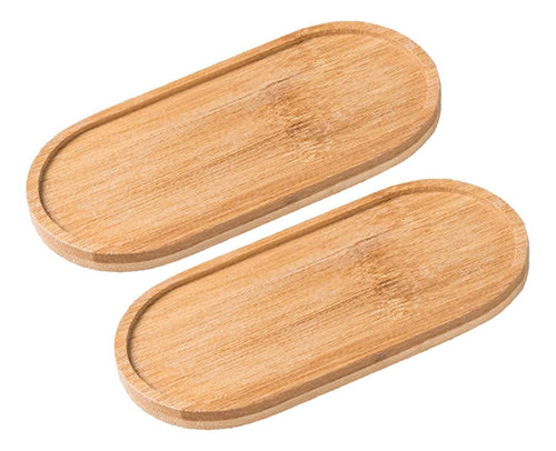 2 Bandejas De Madera Para Baño, Plato De Tocador, Soporte