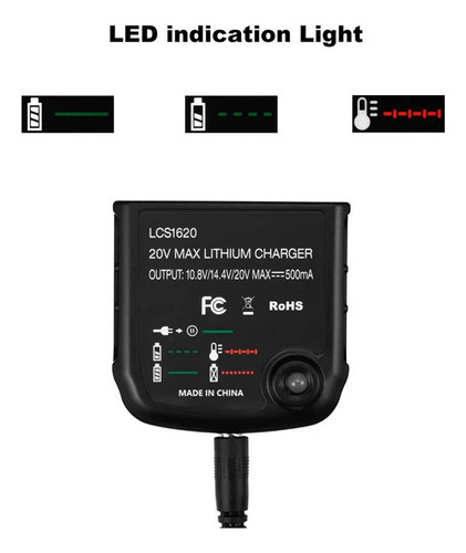 Cargador De Batería Para Black-decker 10.8v 14.4v 20v