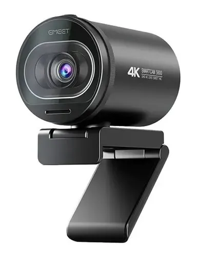WebcamEmeetSmartCamS6004kComFocoAutomáticoPreto