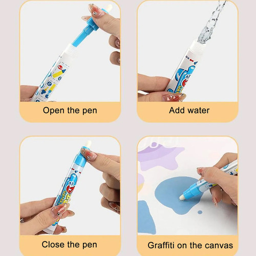 Tapete Mágico Con Diseño De Agua Para Niños, Pi Board