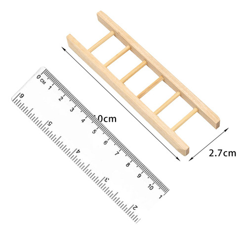 Escalera De Madera Para Casa De Muñecas A Escala 1/12,