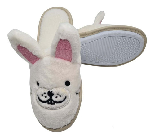 Pantuflas Conejo Mujer Calzatura Textil E-10057 100% Lavable