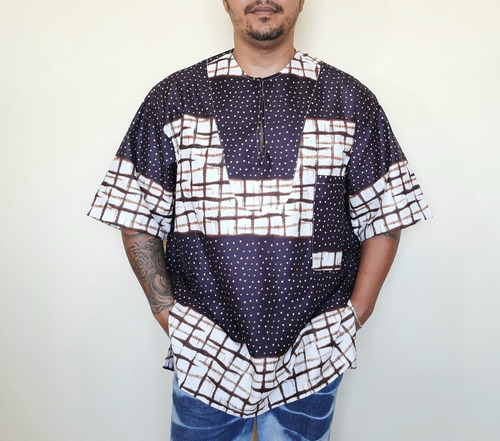 Imagem 1 de 5 de Blusa Bata Masculina Tecido Breno