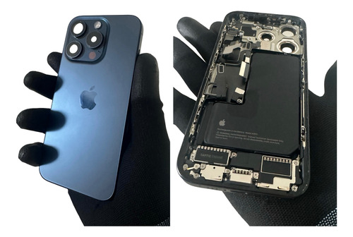 Carcaça Para iPhone 15 Pro Original Retirado Com Chip Azul