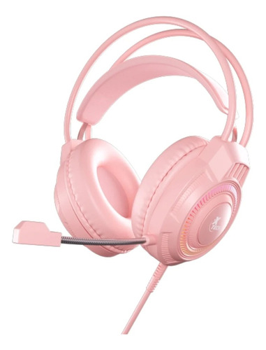 Auriculares Gamer Headset Xtech Khione Xth-564 Led Rosa