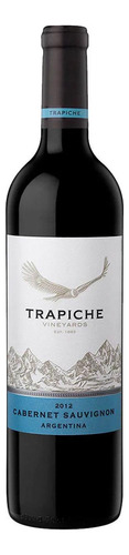 Caja De 12 Vino Tinto Trapiche Cabernet Sauvignon 750 Ml