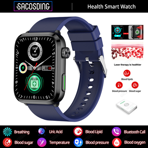 Smart Watch Para Hombre Ecg Glucemia Presión Arterial 2023