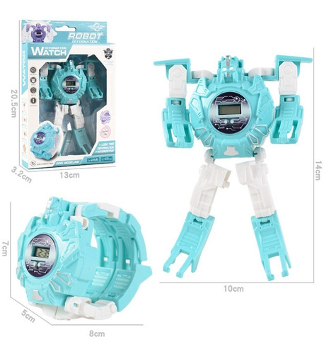 Imagen 2 de 7 de Reloj Digital Robot Transformers Para Niños. Kata Store