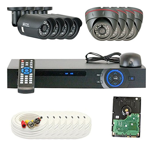 Gw Sistema De 5208 Cvi2400tvl2t 8channel 1080p 2 Tb Hdd Dvr 