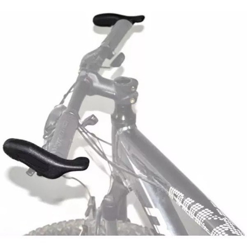 Imagem 3 de 4 de Bar End Chifre Bike Emborrachado Ergonômico Guidão Bicicleta