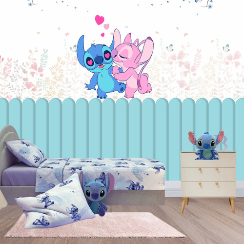 Papel De Parede Personalizado Lilo E Stitch - 2a X 2l= 4m2