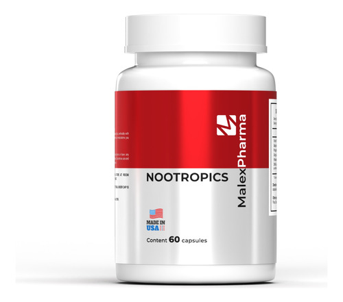 Nootropicos 600mg - Memoria 60 Capsulas | Malex Pharma