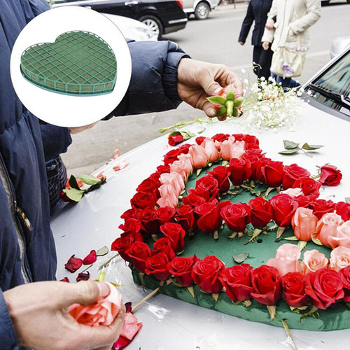 Casamento Carro Oásis Forma De Coração Espuma Floral