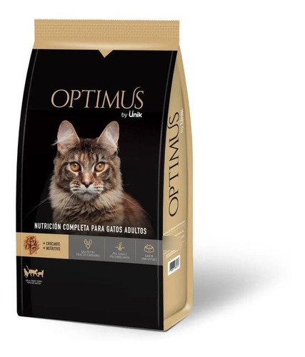 Alimento Balanceado Para Gatos Adultos Optimus 7.5kg By Unik