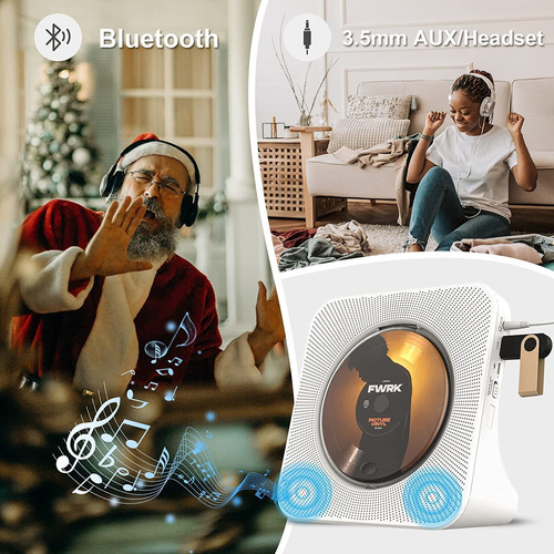 Bocinas De Escritorio Reproductor De Cd Vertical Hifi Blue