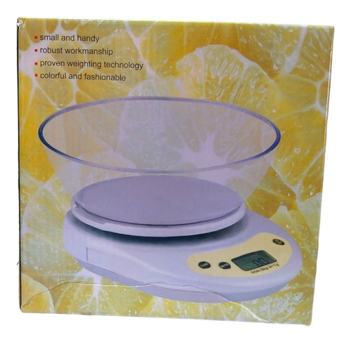 Gramera Digital Cocina Balanza Bascula Con Pilas Y Bowl 5kg