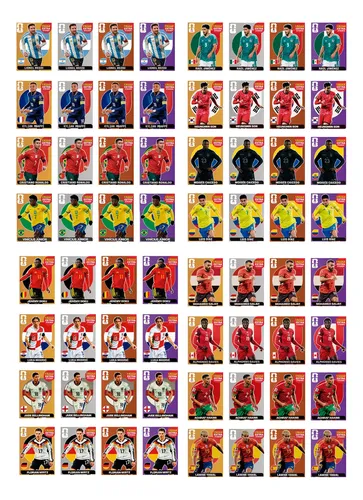 Kit 84 Figurinhas Raras Legend Extra Copa Do Mundo 2026