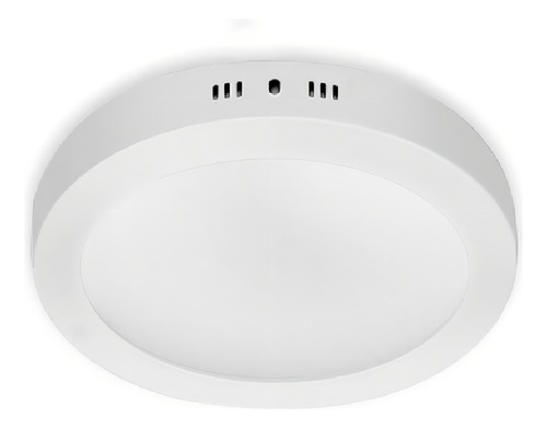 Plafón De Led Akai 12w Redondo Luz Día X Un. Color Blanco