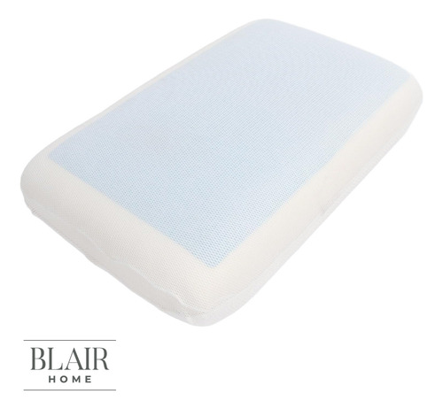 Almohada Fría Viscoelástica Memory Foam 60x40 Cm Blair Home Color Blanco