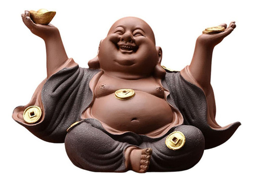Buda De La Abundanci Cerámica Maitreya Buda Sonriente 10cm