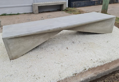 Banco Hormigon Jardin Plaza Premoldeado T-mas Cemento