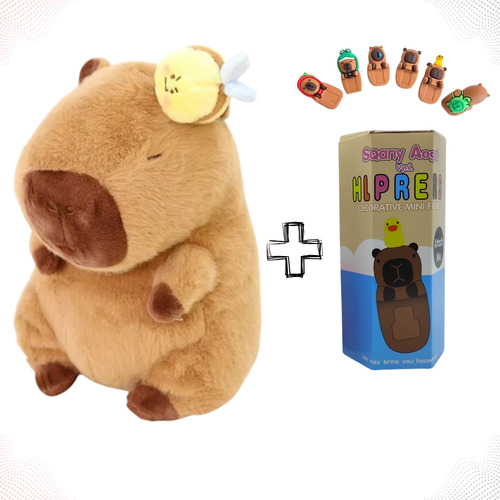 Capivara Pelúcia Fofa 30cm Presente + Sonnyangel De Capivara