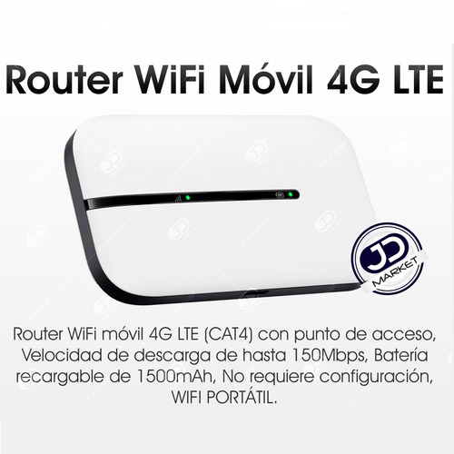 Imagen 2 de 9 de Modem Wifi Movil 4g Lte Portátil, Huawei Mobile Mifi E5576