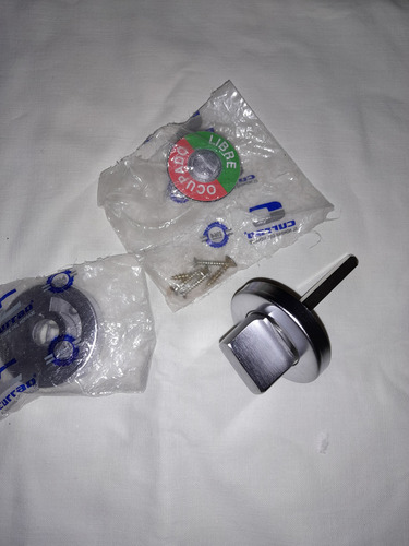 Pomo Juego Llavín De Baño Currao Acerado Plateado (Usado)