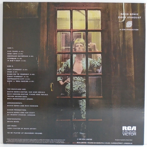 Imagem 2 de 3 de David Bowie 1972 Rise And Fall Of Ziggy Stardust Lp Lacrado