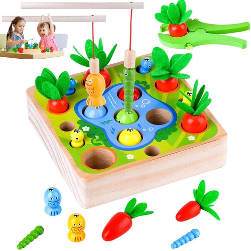 Juguetes Didáctico Montessori De Madera Magnético Para Niños