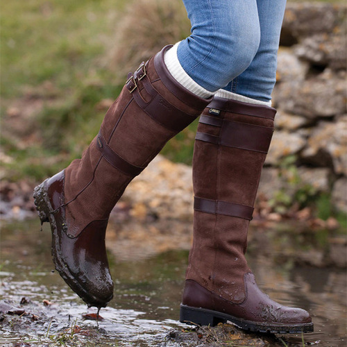 Botas Largas F Para Mujer, Estilo Vintage, De Invierno, Con