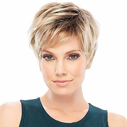 Peluca - Divine Natural Pixie Cuts Hair Wigs Short Fluffy Wi