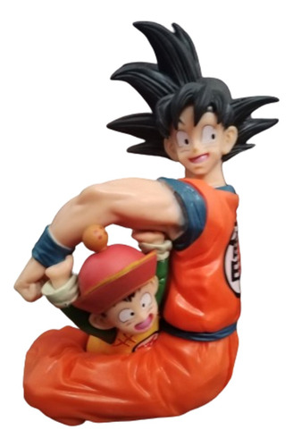 Figura Dragón Ball Z, Goku & Gohan Con Caja 15cm