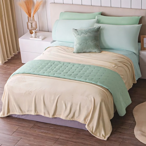 Cobertor Ultrasuave Beige King Size Concord