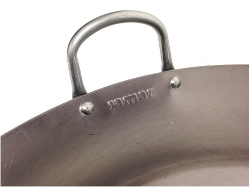 Tacho Paellera Aço Carbono 22 - 56 Cm - 13 L - P/ 25 Pessoas