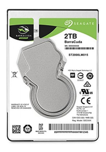 Disco Duro 2tb 2.5 Seagate Barracuda 5400rpm 128mb Laptop 