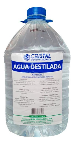 Agua Destilada Galão 5 Litros Cinord