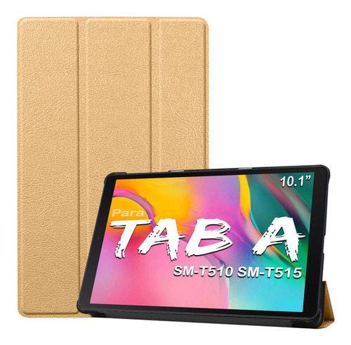 Capa Para Samsung Tab A 10.1 Sm-t510 T515 Ano 2019 - Slim Cor Dourada