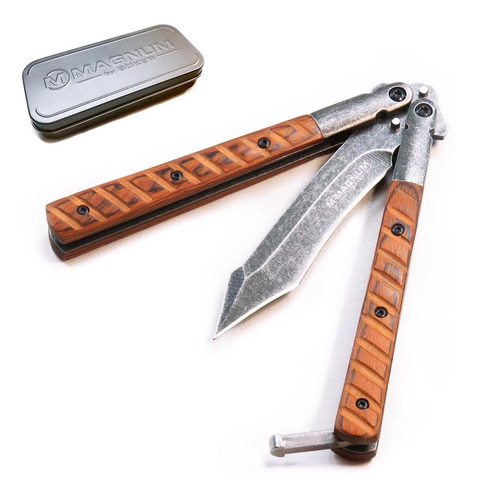 Navaja Mariposa Cuchillo Tanto Balisong Magnum Boker Orig