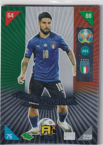 Carta Adrenalyn Xl Euro 2020 Kick Off / Lorenzo Insigne