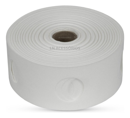 Entretela Para Costura C/ Furo 10cm (28mm) - Branca