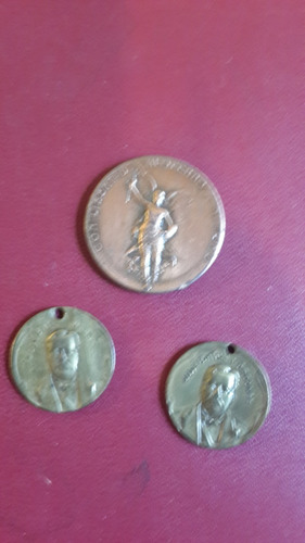 3 Medallas Antiguas Uruguay, Batalla Laa Piedras Lote, Ne006