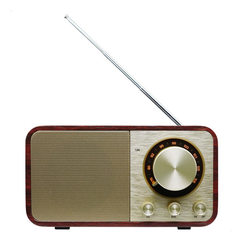 Bentmax Radio Fm Altavoz Bluetooth Retro Vintage Memoria