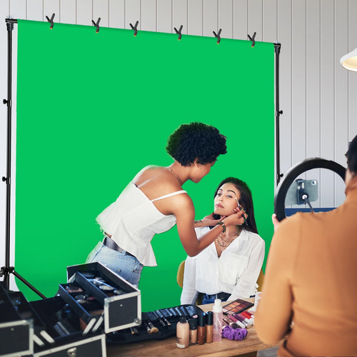 Kit Fondo De Pantalla Verde Ajustable Para Fotos Y Eventos Diseño Impreso Color