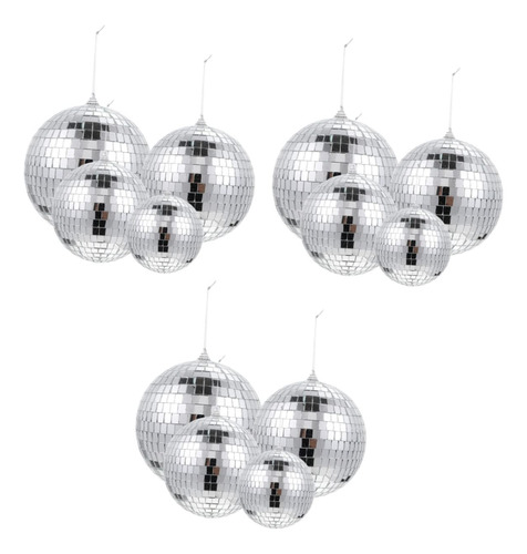 12 Pieza Decoracion Reflectante Para Jardin Dj Ventana Bola