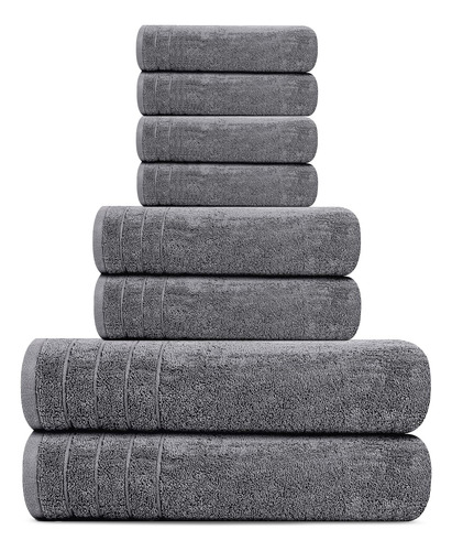 Juego De 8 Toallas Tens Towels, 2 Toallas De Baño Extragr...