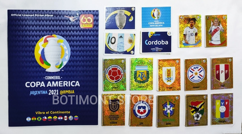 Álbum Panini Copa América 2021 + Todas Las Láminas A Pegar.